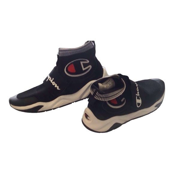 Champion Rally Pro Hi Top Shoes CM100018 Black Sz 11M - Picture 7 of 8